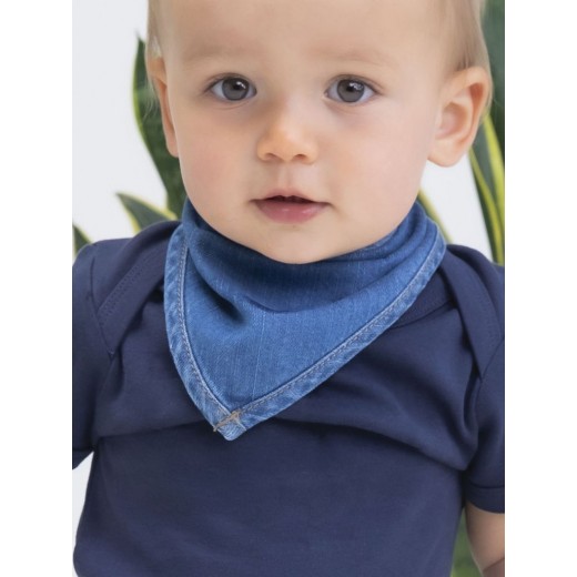 BABY ROCKS DENIM BANDANA BIB MABZ55