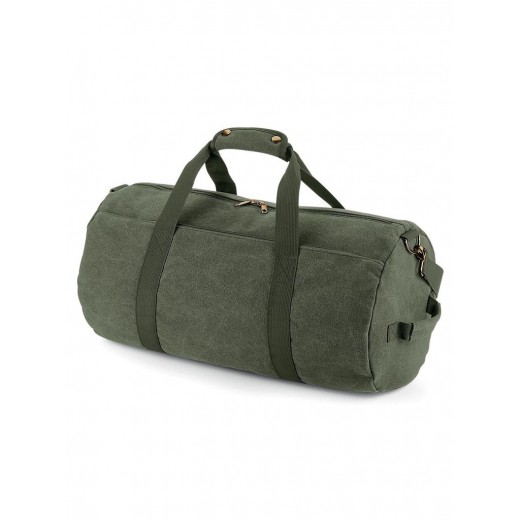 VINTAGE CANVAS BARREL BAG BG655