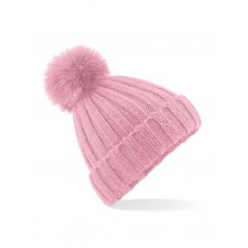 VERBIER FUR POP POM CHUNKY BEANIE B413