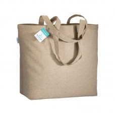 SHOPPER IN COTONE RICICLATO  190 G/M2 CON SOFFIETTO ALLA BASE, MANICI LUNGHI