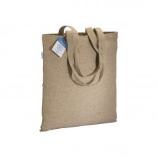 SHOPPER CARBON NEUTRAL IN COTONE RICICLATO  280 G/M2, MANICI LUNGHI