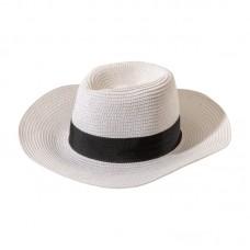 CAPPELLO IN PAGLIA DI CARTA CON FASCIA ELASTICA 3 CM APPLICABILE E PERSONALIZZABILE