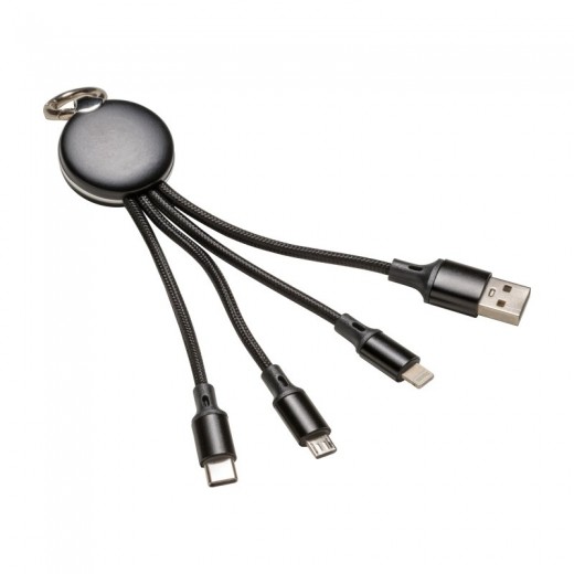 SET CAVI MICRO USB, LIGHTHING, TYPE C CON LED 25412