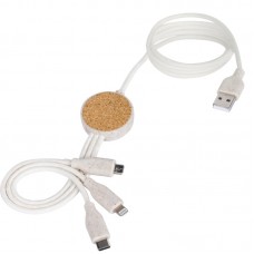 CAVETTO IN PER RICARICA IN CANAPA PAGLIA DI GRANO ABS SUGHERO USB USB C ABS ABS RPET E14590