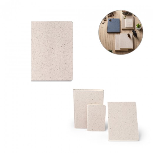 ORGANIC SEMI-RIGID. Block notes A5 con copertina semirigida fabbricata tramite materia organica degli elefanti (80%) 93288