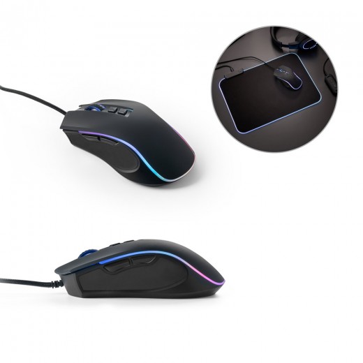 THORNE MOUSE RGB. Mouse da gioco con cavo da 1,5 m e luci LED RGB in ABS 97133