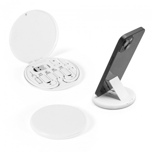 SYSTROM. Set adattatore e cavo di ricarica superveloce in ABS riciclato (100% rABS) 97187