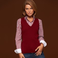 LADIES V-NECK GILET 100%C J&N