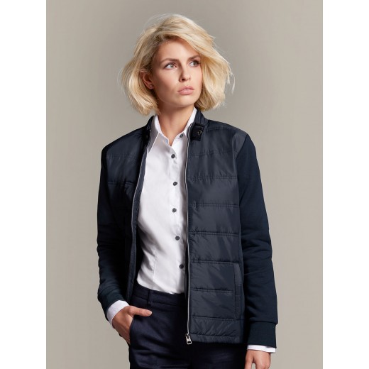 LADIES' HYBRID SWEAT JACKET JN1123