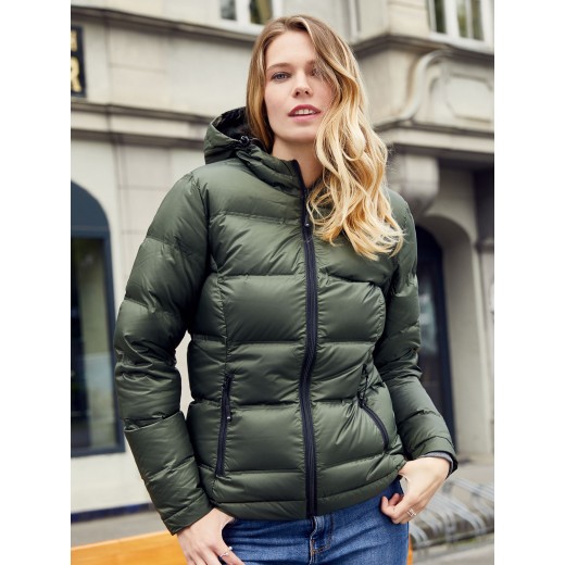 LADIES' HOODED DOWN JACKET JN1151