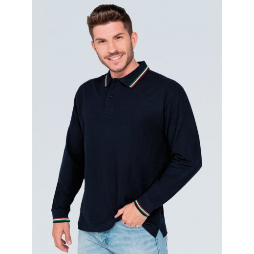 POLO UOMO MANICA LUNGA REGULAR ITALIA PORA210LSITA