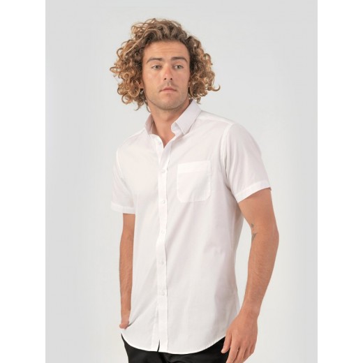CAMICIA UOMO MANICA CORTA POPELINE SHAPOPSS