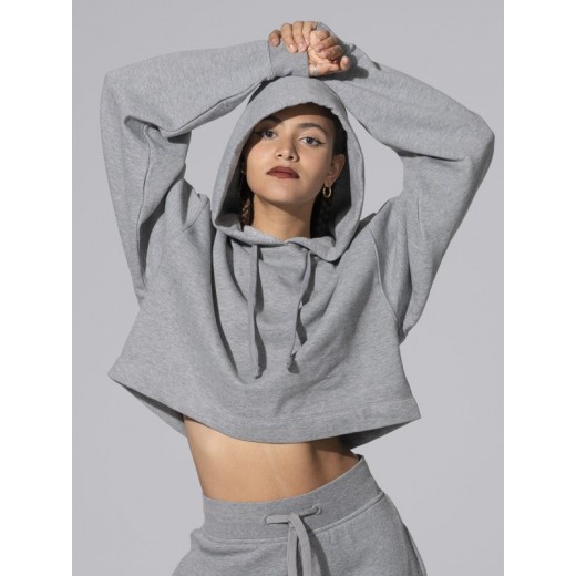 FELPA DONNA CAPPUCCIO REGULAR CROPPED SWULCROP
