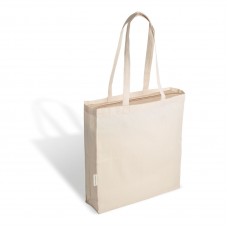 1035 LORENA - BORSA SHOPPING IN CANVAS NATURAL DIMENSIONI: CM 38 X42 X10