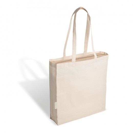 1035 LORENA - BORSA SHOPPING IN CANVAS NATURAL DIMENSIONI: CM 38 X42 X10