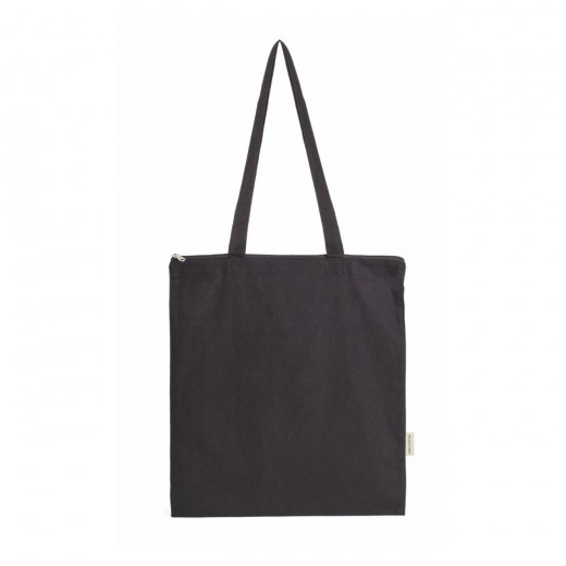 1100 FIONA BLACK - BORSA SHOPPING IN COTONE DIMENSIONI: CM 38 X42