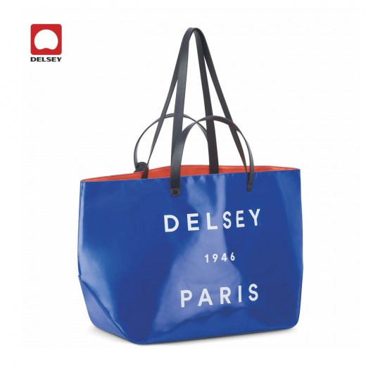 4306 ELYSE MEDIUM - BORSA TOTE IN PVC E PELLE DELSEY