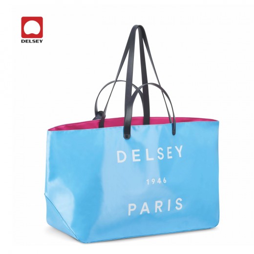 4313 ELYSE LARGE - BORSA TOTE IN PVC E PELLE DELSEY