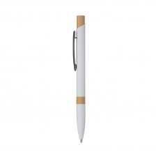 5699 ELIA - PENNA SFERA SOFT TOUCH IN ALLUMINIO E BAMBOO