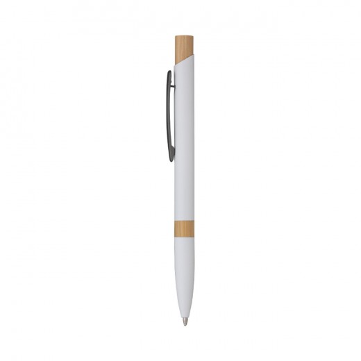 5699 ELIA - PENNA SFERA SOFT TOUCH IN ALLUMINIO E BAMBOO