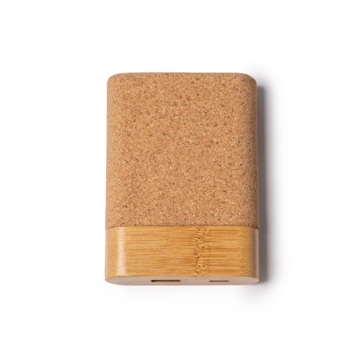 6086 ASCHY - POWER BANK IN SUGHERO E BAMBOO