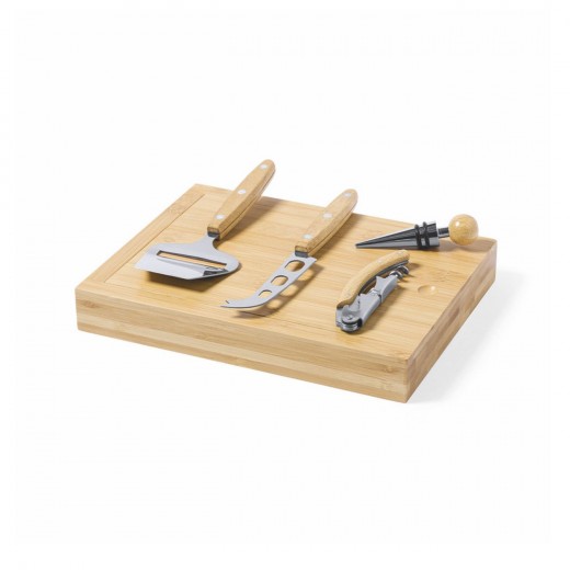 9260 FORMY - SET VINO E FORMAGGI IN BAMBOO