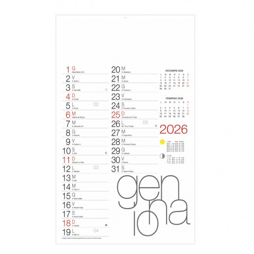 B067 CALENDARIO OLANDESE DESIGN