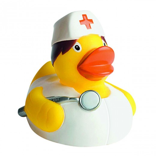 SQUEAKY DUCK, NURSE 100%PVC