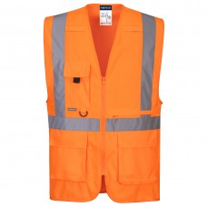 GILET EXECUTIVE AD ALTA VISIBILITà CON TASCA PER TABLET C357