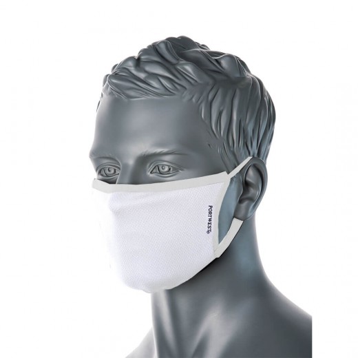 MASCHERA IN TESSUTO ANTIMICROBICO A 3 STRATI (25PZ) CV33