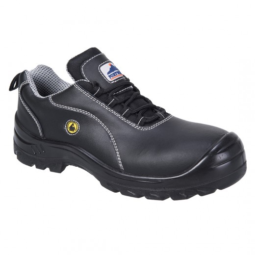 SCARPA DI SICUREZZA IN PELLE S1 ESD IN COMPOSITO TRIVALENTE  FC02
