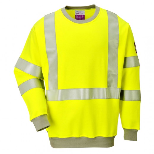 FELPA HI-VIS ANTISTATICA E IGNIFUGA TRIVALENTE FR72