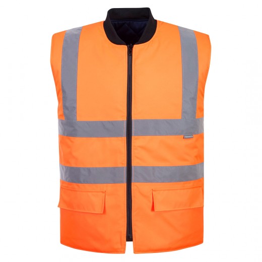 GILET IMBOTTITO REVERSIBILE HI-VIS S469