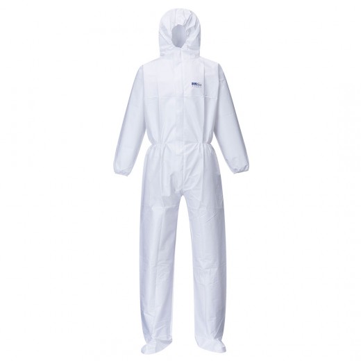 TUTA BIZTEX MICROPOROSA CON COPRI STIVALE TIPO 5/6 ST41