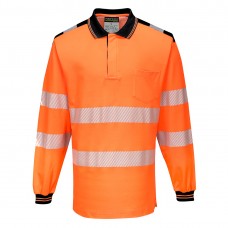 PW3 POLO MANICA LUNGA HI-VIS T184