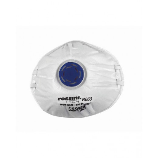 RESPIRATORE SHELTECH PER POLVERI FUMI E NEBBIE FFP2 NR D CON VALVOLA R663