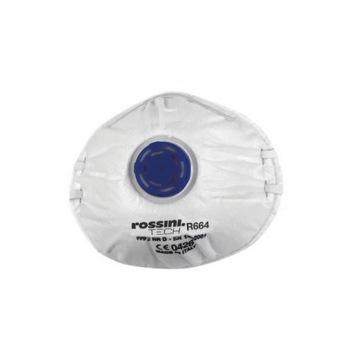 RESPIRATORE SHELTECH PER POLVERI FUMI E NEBBIE FFP3 NR D CON VALVOLA R664