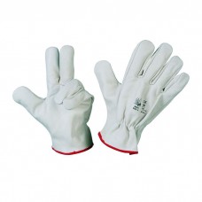 GUANTO FIORE BIANCO BORDATO 30331L