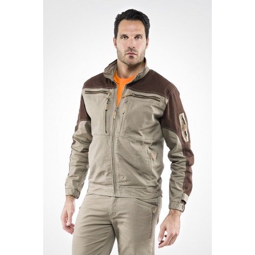 GIUBBETTO SAND BEIGE/MARRONE JT440BE