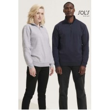FELPA UNISEX COLLO ALTO CON 1/4 ZIP CONRAD 04234
