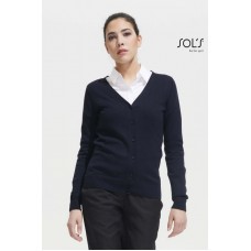 CARDIGAN DONNA SCOLLO A «V» CON BOTTONI GOLDEN WOMEN 90012