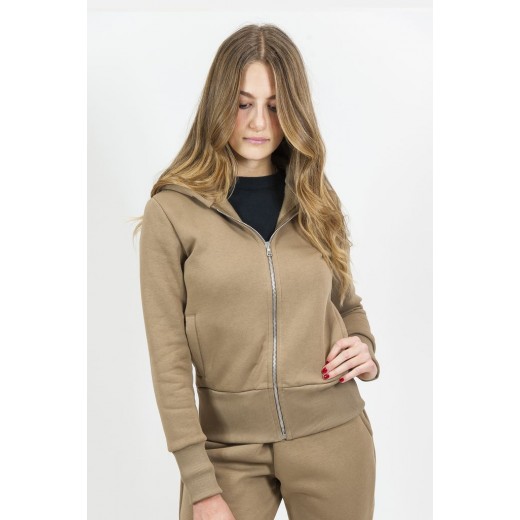 FELPA SOFT DONNA CAPP/ZIP 75/25% COT/POL 320 GR/M2 IT813T