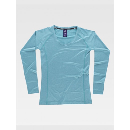 T-SHIRT DONNA MANICA LUNGA TECNICA B0069