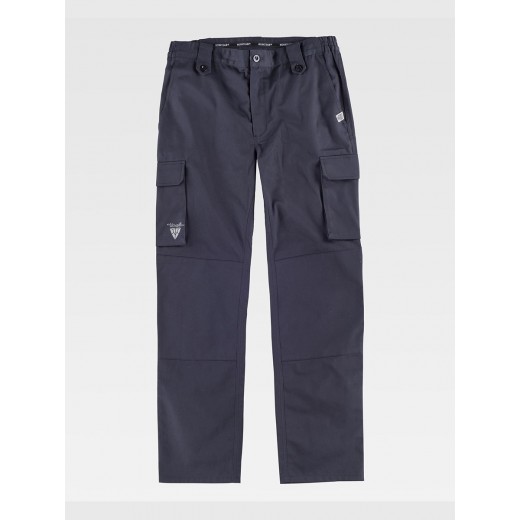 PANTALONE DA LAVORO MULTITASCHE ELASTICIZZATO CON RINFORZI B1432