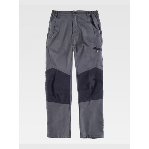 PANTALONE DA LAVORO MULTITASCHE CON RINFORZI ALLE GINOCCHIA IN VISCOSA B1460
