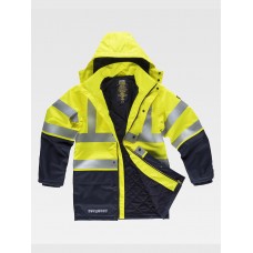 PARKA IMBOTTITO MULTIPROTEZIONE ALTA VISIBILITA CLASSE 2 B3795