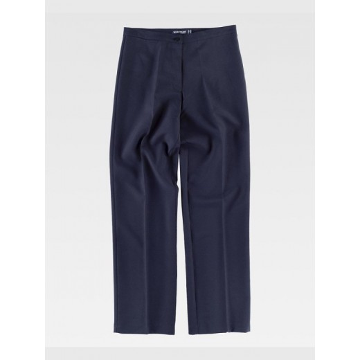 PANTALONE DONNA CON CINTURA E PENCES B9016