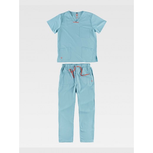 COMPLETO UNISEX CASACCA + PANTALONE TESSUTO ELASTICIZZATO B9140