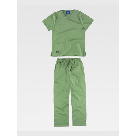 COMPLETO UNISEX CASACCA + PANTALONE TESSUTO ELASTICIZZATO B9150