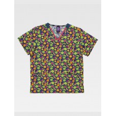 CASACCA UNISEX TESSUTO ELASTICIZZATO STAMPATO B9854